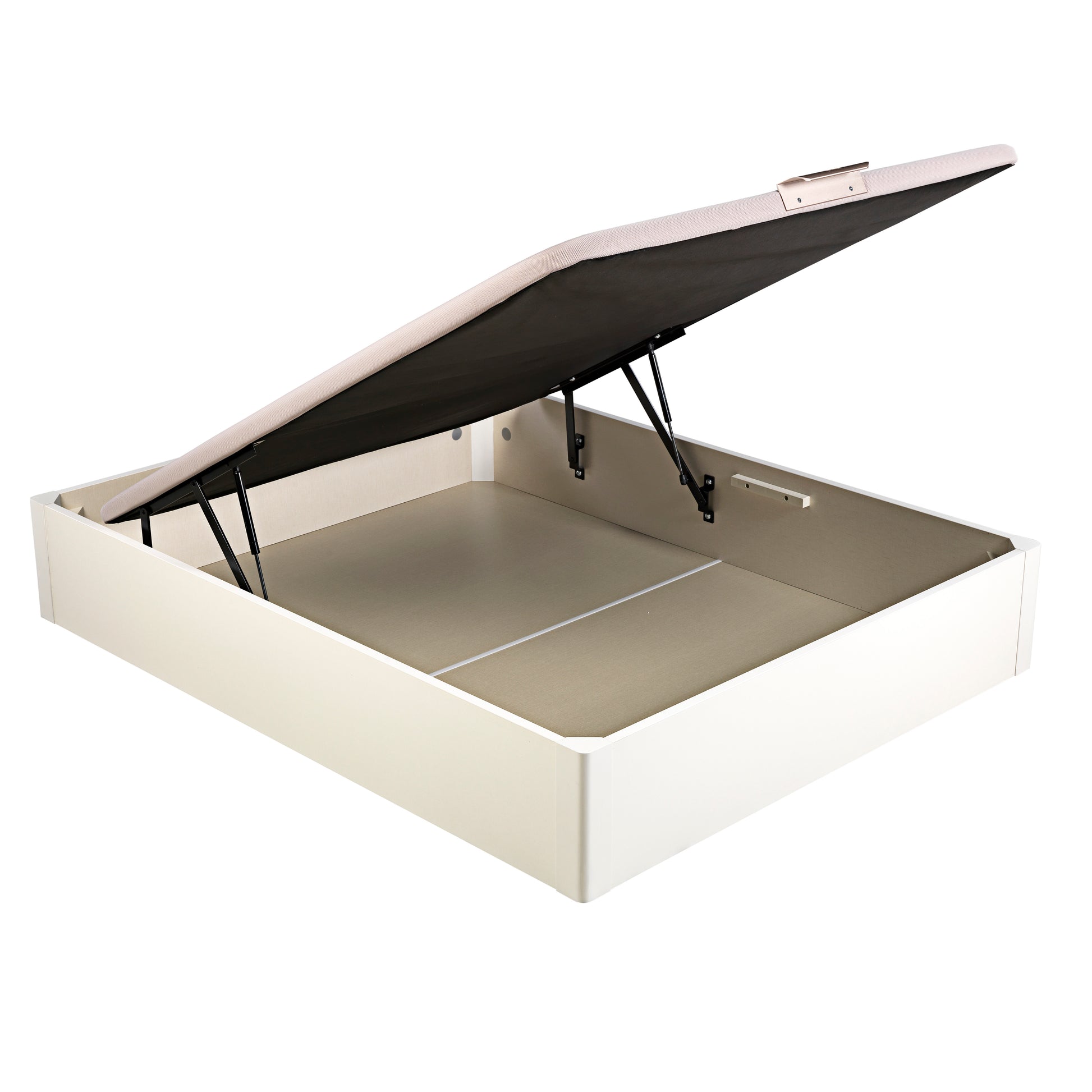 Base abatible de madera Blanco