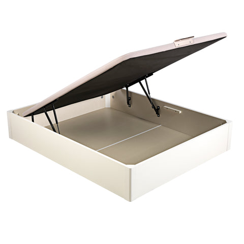 Base abatible de madera Blanco